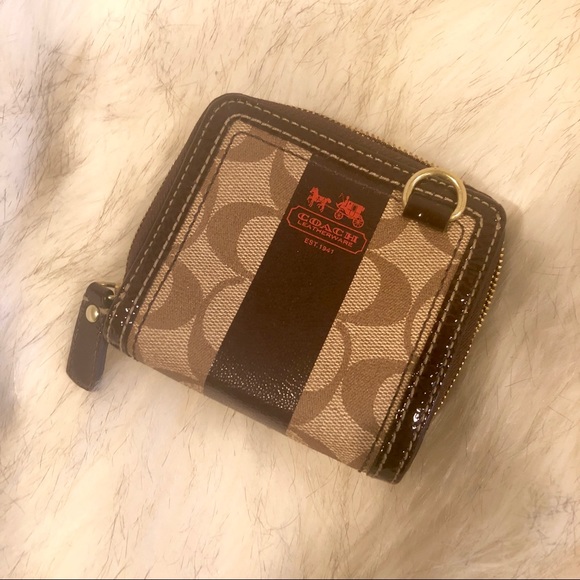 COACH Monogram Brown Leather Wallet, NWOT - Picture 2 of 6